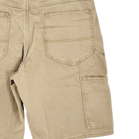 Lee Workwear Men's Carpenter Dark Khaki Shorts Sz 33 Heavy Duty Pockets Tool NWT - Picture 5 of 13